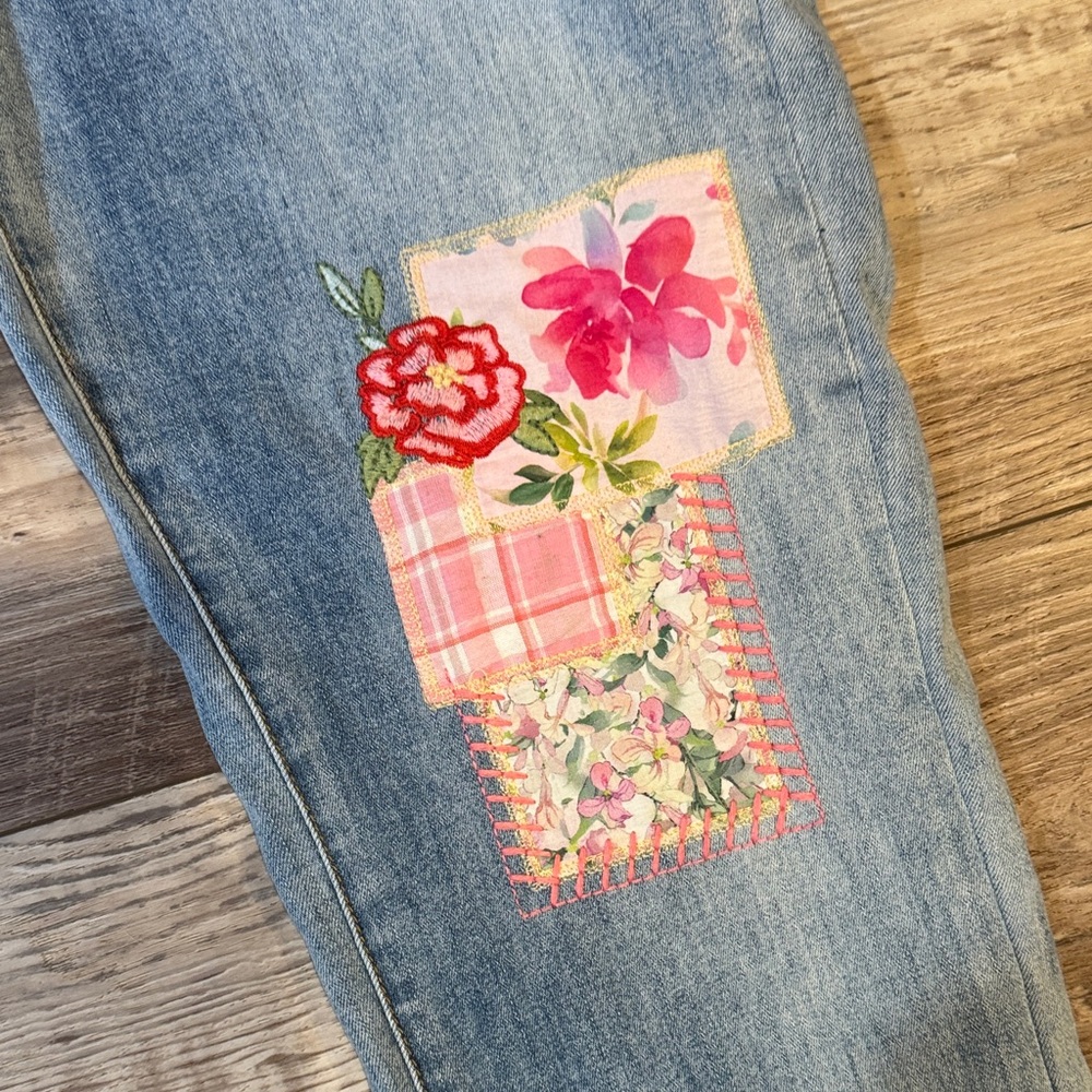 Coldwater Creek Patchwork Pull On Jeans - image 5